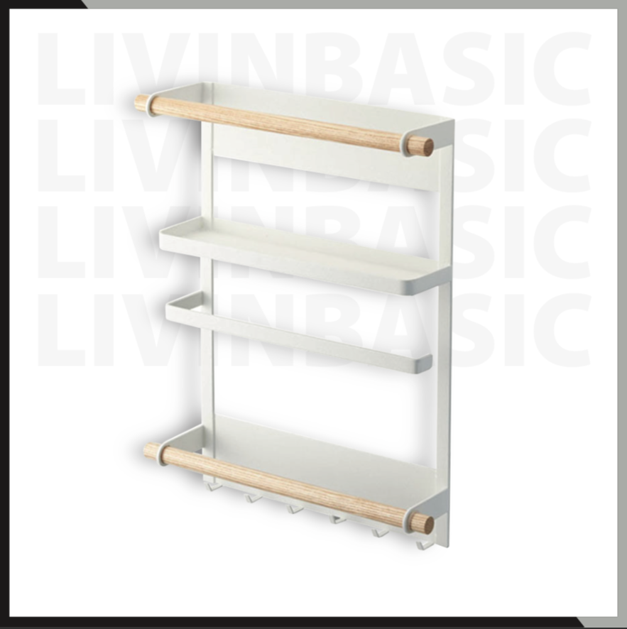 [Bamboo+] Japanese Style Multi-Storage Fridge Rack